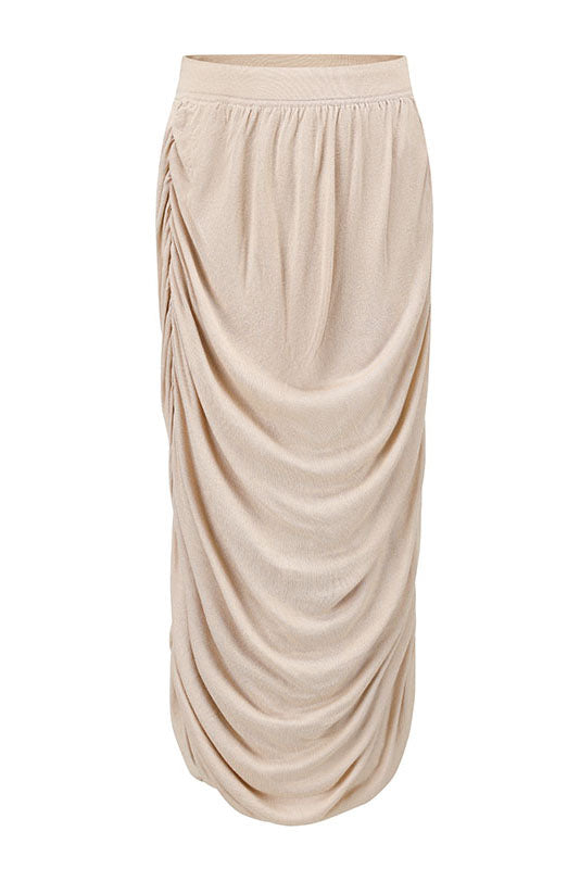SWAYING 25 Early Autumn Double Pleated Skirt SW-SW25PF3B03C1-QF Light Pink